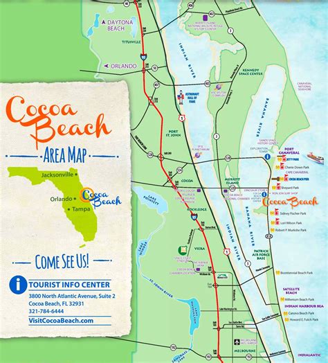 MAP of Cocoa Beach Florida